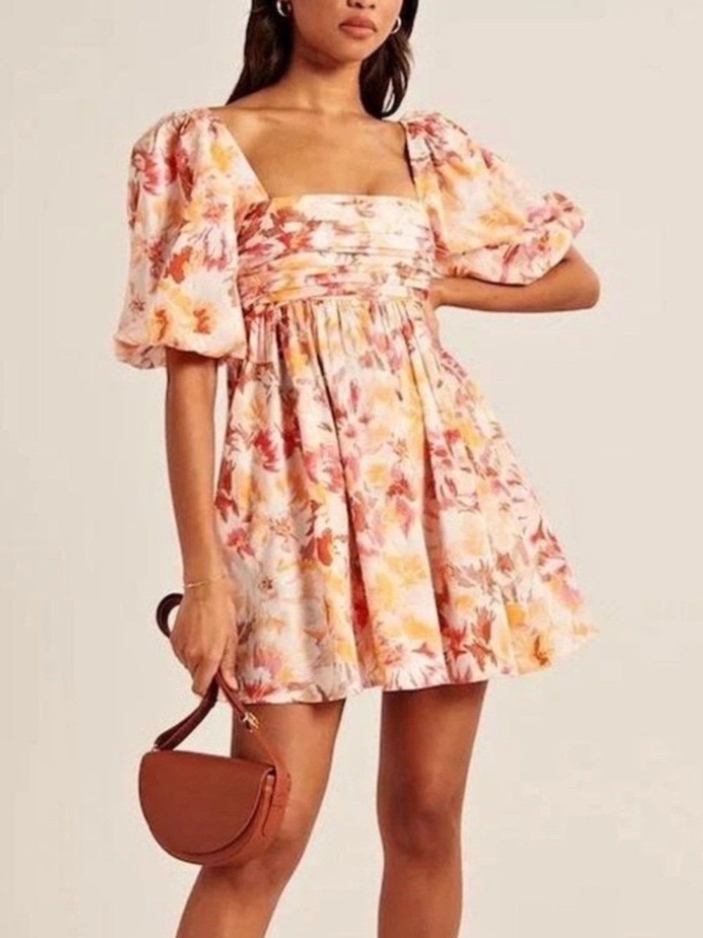 Abercrombie & Fitch Floral Emerson Poplin Dress Size XXSP